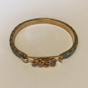 24k gold plated snakeskin bracelet